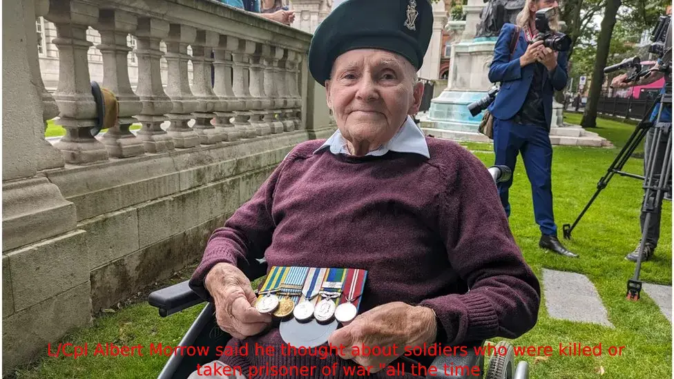 L/Cpl Albert Morrow said he thought about soldiers who were killed or taken prisoner of war "all the time